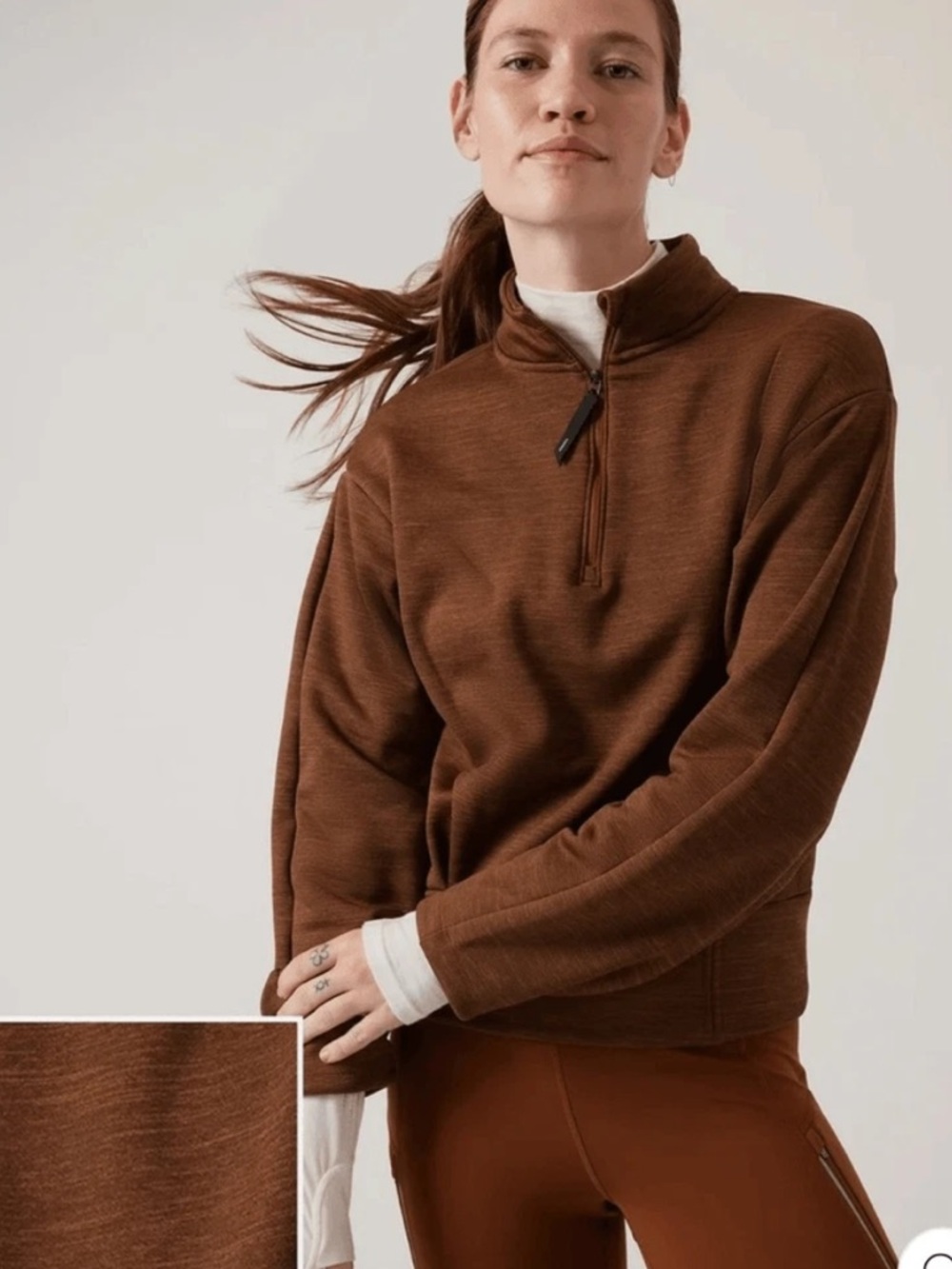 Athleta Altitude Polartec Pullover Sweatshirt